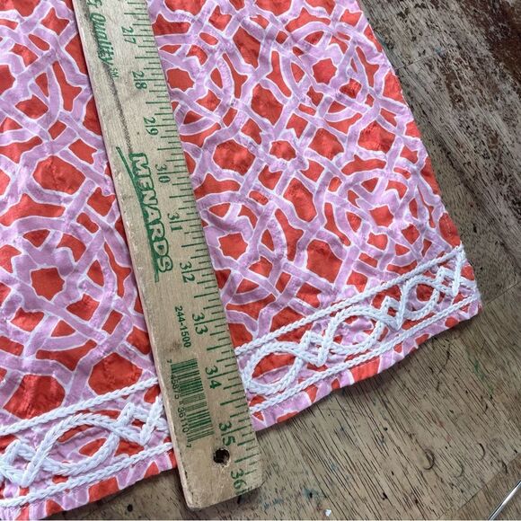 J. MCLAUGHLIN Geometric Embroidered‎ Mini Tunic Dress Preppy Beach Coastal XS - Picture 6 of 7